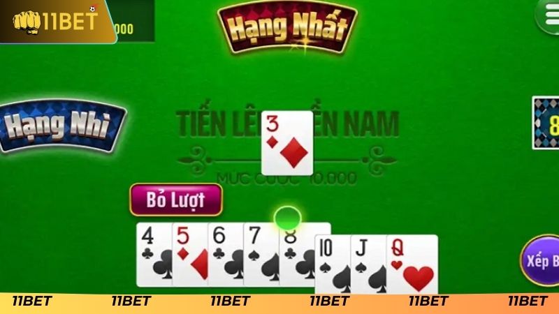 Mẹo chơi tiến lên miền nam 11BET: chiến lược thắng lớn