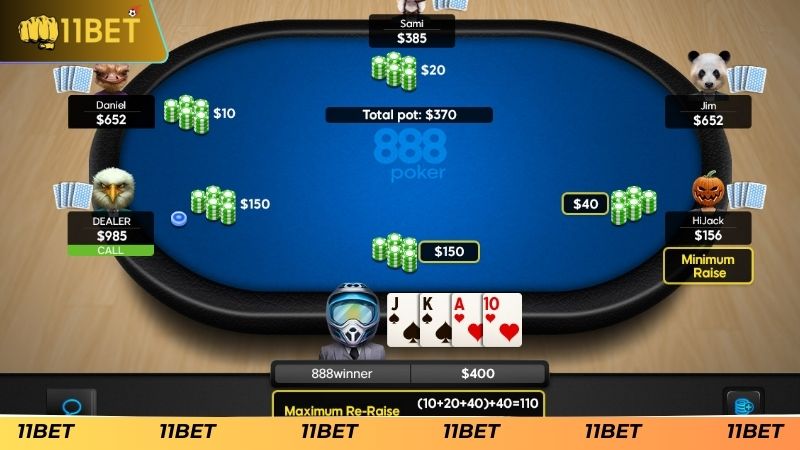 Những ưu điểm làm nên sức hấp dẫn cho Omaha Poker 11BET